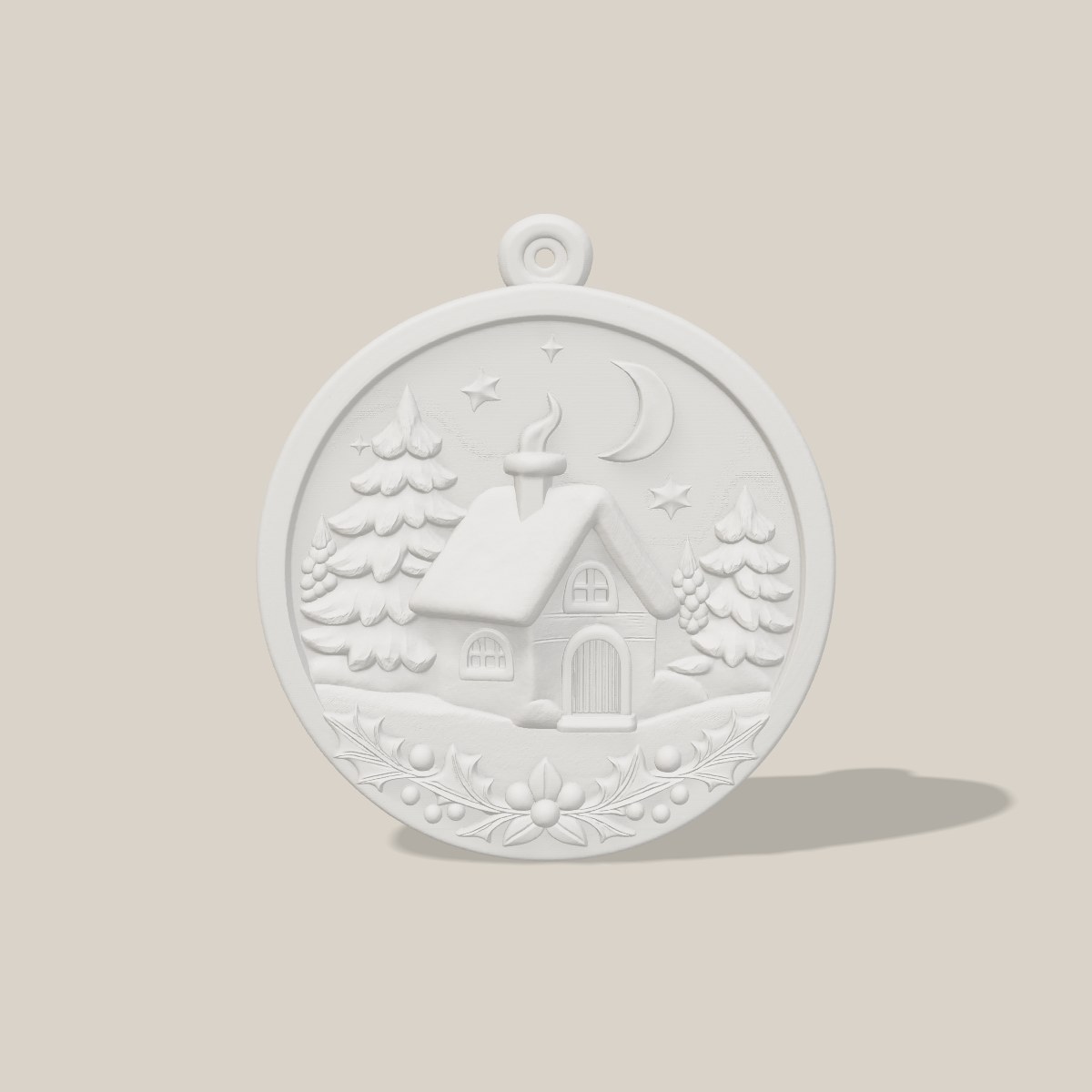 Anhänger Winterhaus, 2er-Set