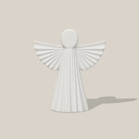 Engel mit Faltenkleid von vorn, Flügel 133 mm breit
