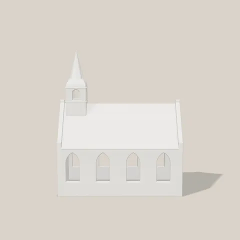 Lichthaus Kapelle von vorn mit Türmchen